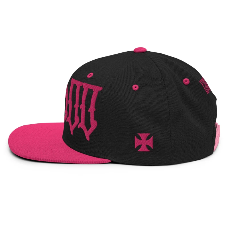 classic-snapback-black-neon-pink-left-side-66936415d02e2 Voodoo Multicolour Classic Snapback Hats