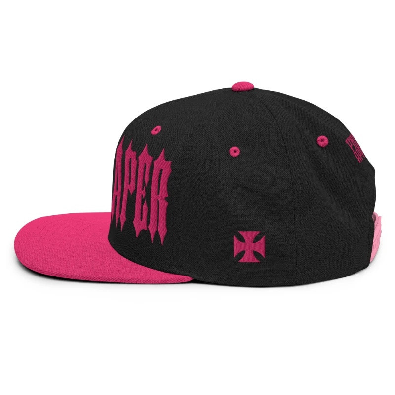 classic-snapback-black-neon-pink-left-side-66a130e83ce50 Grim Reaper Multicolour Classic Snapback Hats