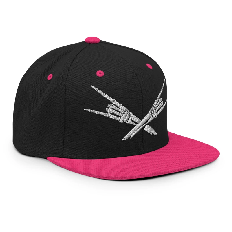 classic-snapback-black-neon-pink-right-front-668ea9bf2006b Metal X Skeleton Hands Multicolour Classic Snapback Hats