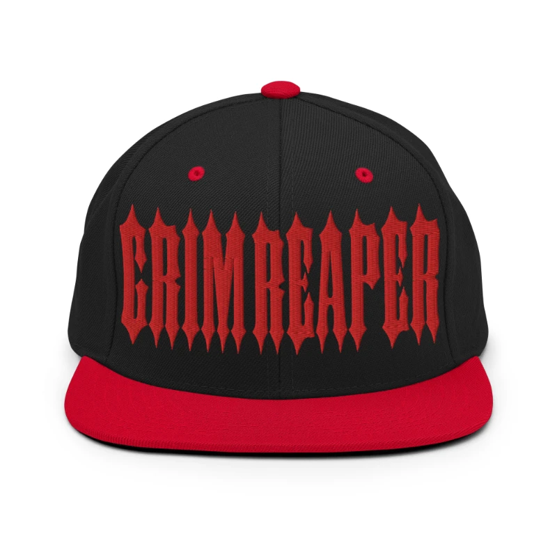 classic-snapback-black-red-front-669e98b7a3ba3 - kopia Grim Reaper Multicolour Classic Snapback Hats