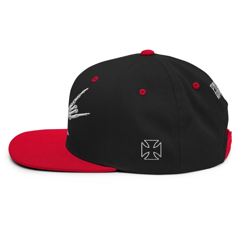 classic-snapback-black-red-left-side-668ea9bf1f34b Metal X Skeleton Hands Multicolour Classic Snapback Hats