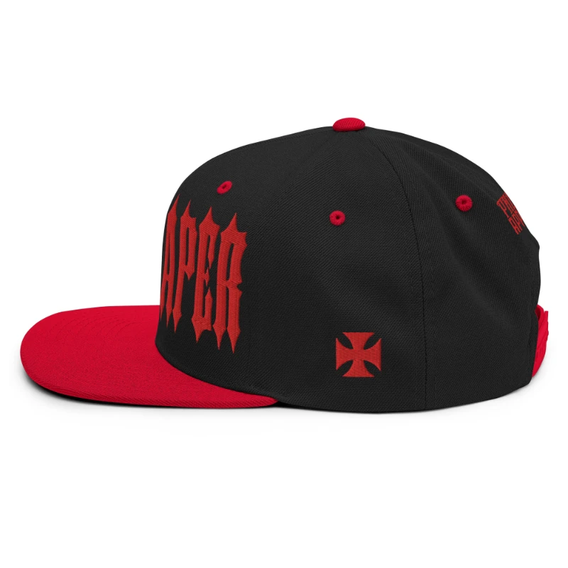 classic-snapback-black-red-left-side-669e98b7a7d1d - kopia Grim Reaper Multicolour Classic Snapback Hats