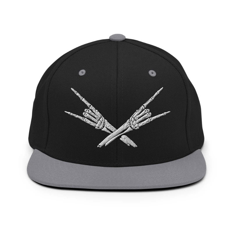classic-snapback-black-silver-front-668ea9bf23a22 Metal X Skeleton Hands Multicolour Classic Snapback Hats