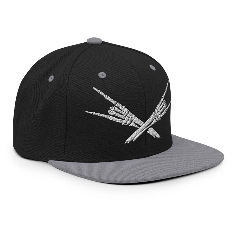 classic-snapback-black-silver-right-front-668ea9bf24d65 Metal X Skeleton Hands Multicolour Classic Snapback Hats