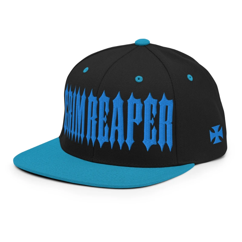 classic-snapback-black-teal-left-front-66a132a41e336 Grim Reaper Multicolour Classic Snapback Hats