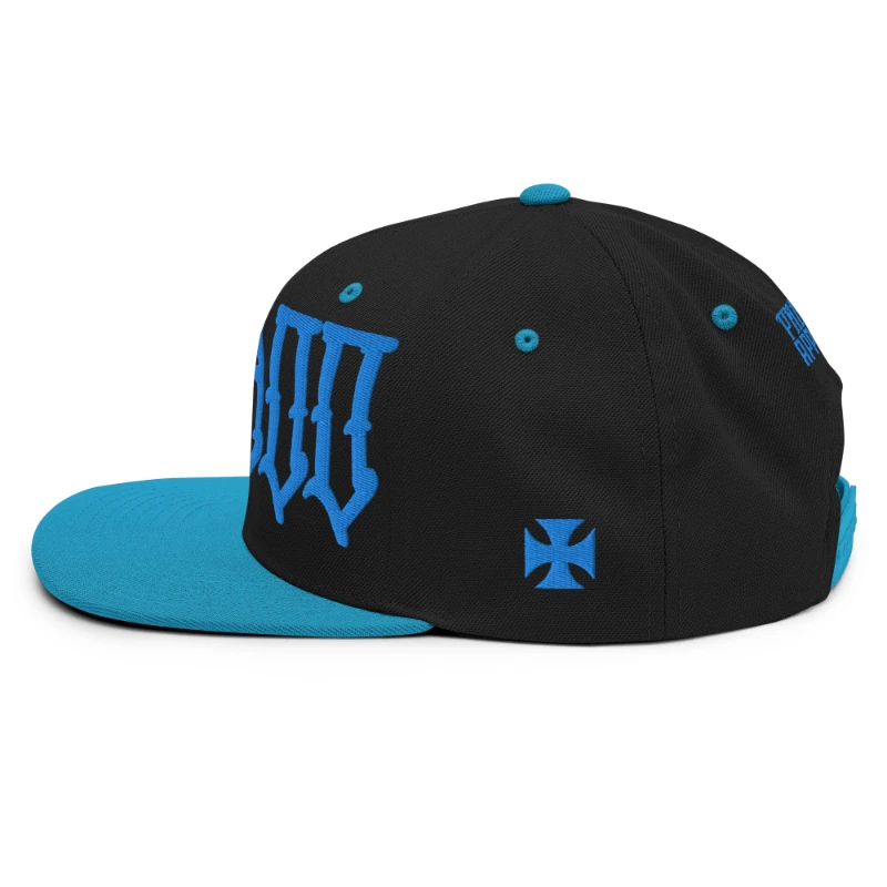 classic-snapback-black-teal-left-side-669362c733b12 Voodoo Multicolour Classic Snapback Hats