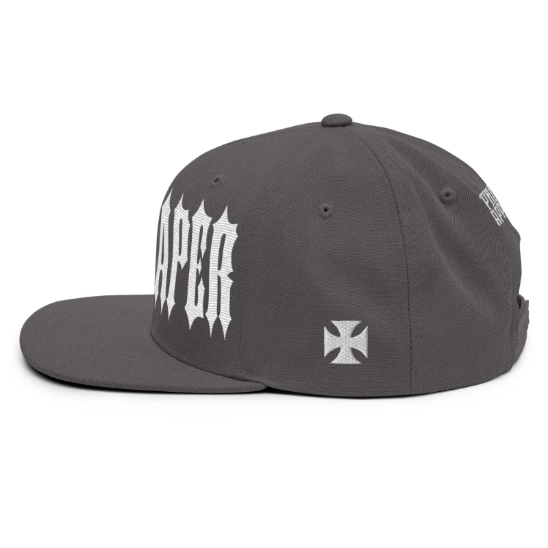 classic-snapback-dark-grey-left-side-669e8d44a3553 - kopia Grim Reaper Multicolour Classic Snapback Hats