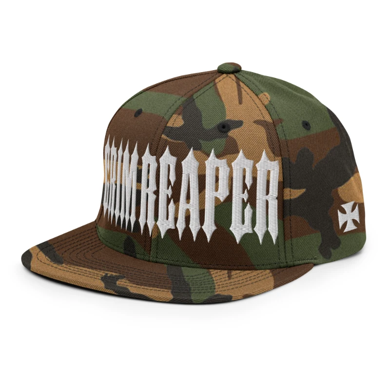 classic-snapback-green-camo-left-front-669e979886855 - kopia Grim Reaper Multicolour Classic Snapback Hats