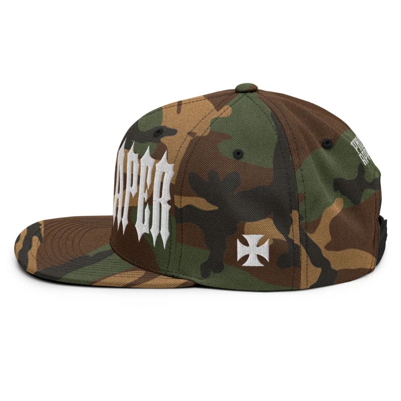 classic-snapback-green-camo-left-side-669e979886186 - kopia Grim Reaper Multicolour Classic Snapback Hats