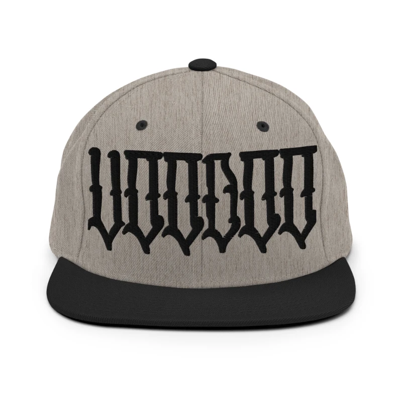 classic-snapback-heather-black-front-6693667466b90 Voodoo Multicolour Classic Snapback Hats