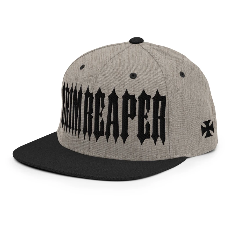 classic-snapback-heather-black-left-front-669e99ede51ca - kopia Grim Reaper Multicolour Classic Snapback Hats