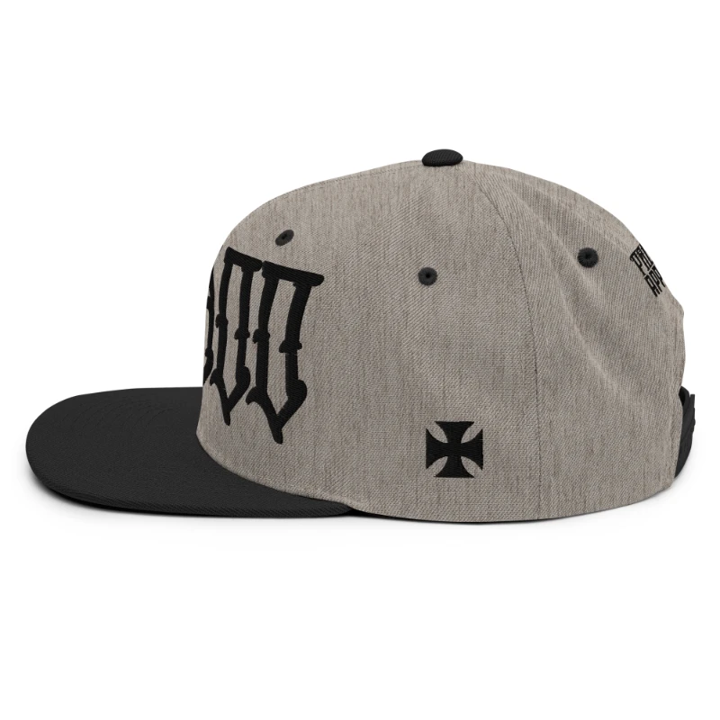 classic-snapback-heather-black-left-side-6693667469e43 Voodoo Multicolour Classic Snapback Hats
