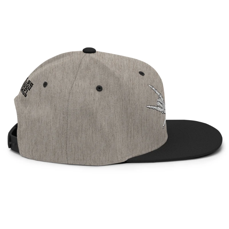 classic-snapback-heather-black-right-side-668eb35d4f8eb Metal X Skeleton Hands Multicolour Classic Snapback Hats