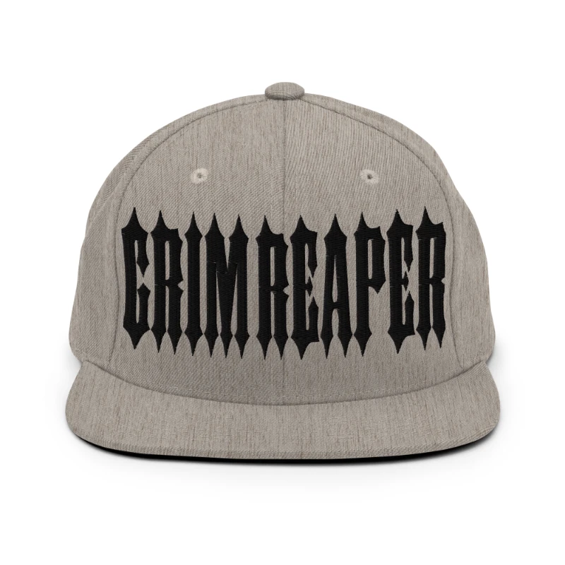 classic-snapback-heather-grey-front-66a10e820a56a - kopia Grim Reaper Multicolour Classic Snapback Hats