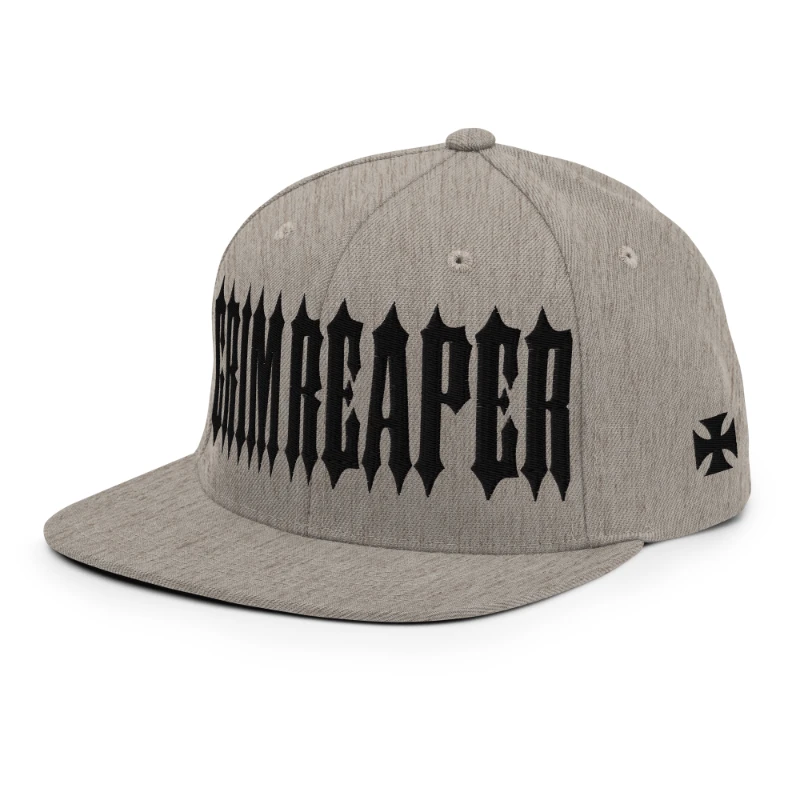 classic-snapback-heather-grey-left-front-66a10e821516b - kopia Grim Reaper Multicolour Classic Snapback Hats
