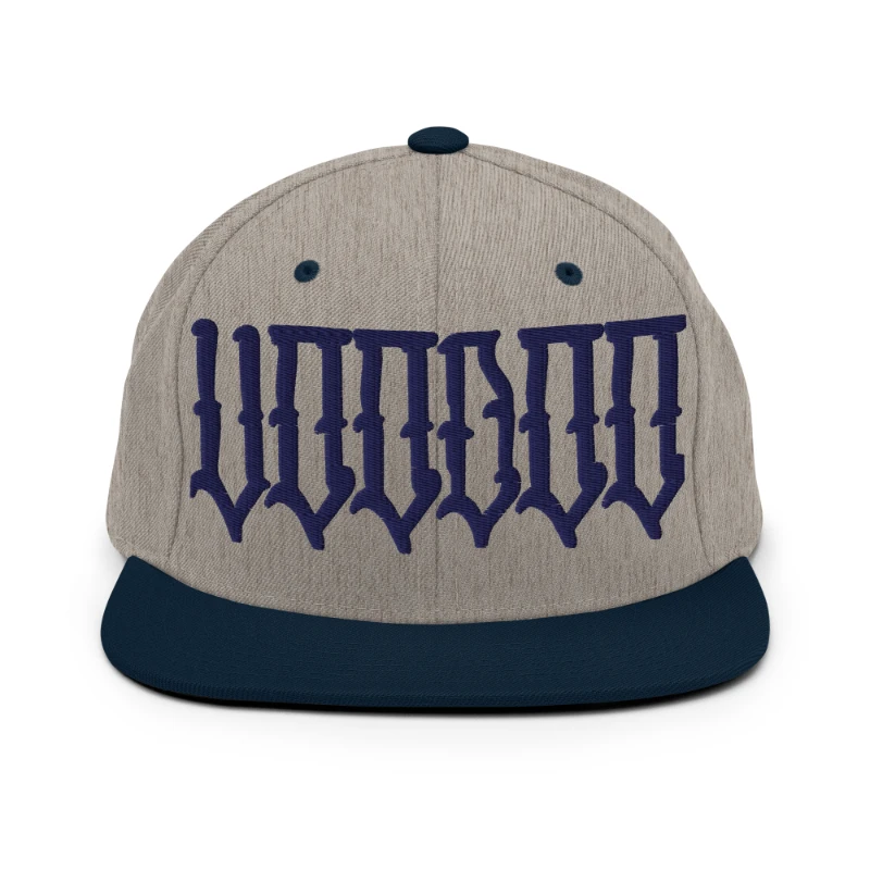 classic-snapback-heather-grey-navy-front-669390dfb5946 Voodoo Multicolour Classic Snapback Hats