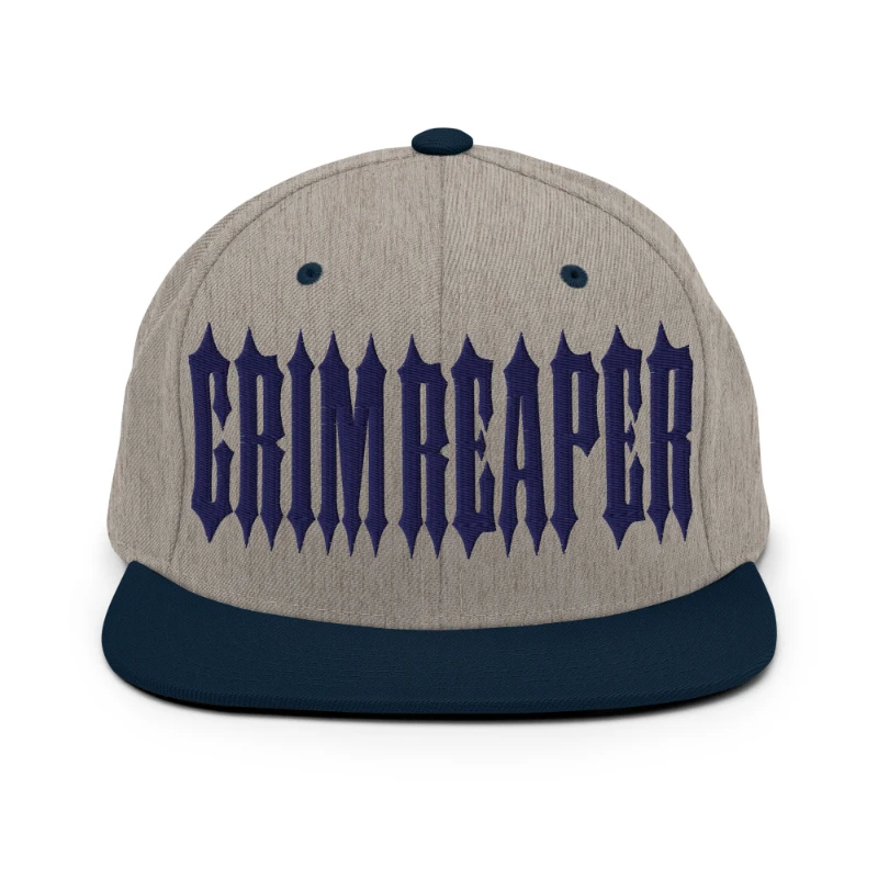classic-snapback-heather-grey-navy-front-66a12ed19484f Grim Reaper Multicolour Classic Snapback Hats