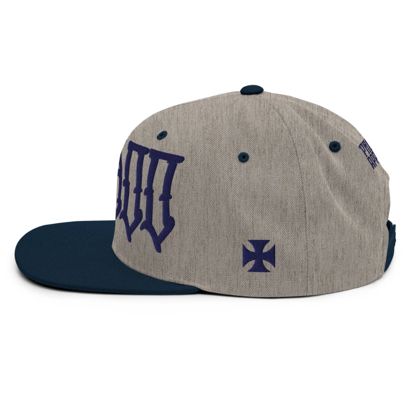 classic-snapback-heather-grey-navy-left-side-669390dfb7847 Voodoo Multicolour Classic Snapback Hats