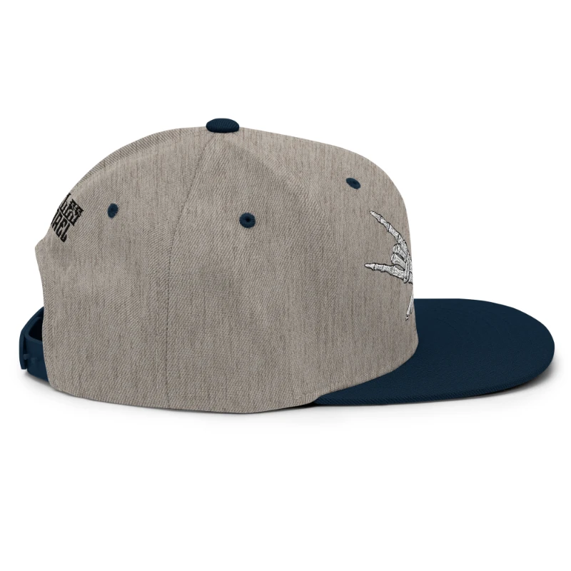 classic-snapback-heather-grey-navy-right-side-668eb35d62704 Metal X Skeleton Hands Multicolour Classic Snapback Hats