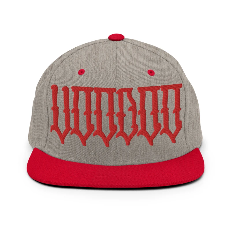 classic-snapback-heather-grey-red-front-6693650e45370 Voodoo Multicolour Classic Snapback Hats