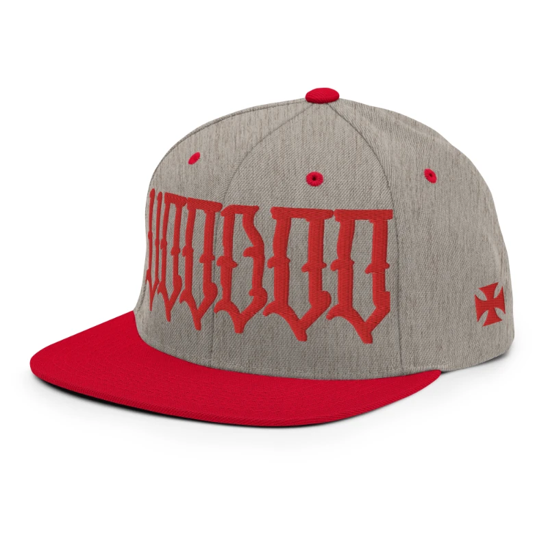 classic-snapback-heather-grey-red-left-front-6693650e4ac37 Voodoo Multicolour Classic Snapback Hats