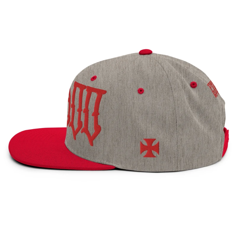 classic-snapback-heather-grey-red-left-side-6693650e49e16 Voodoo Multicolour Classic Snapback Hats