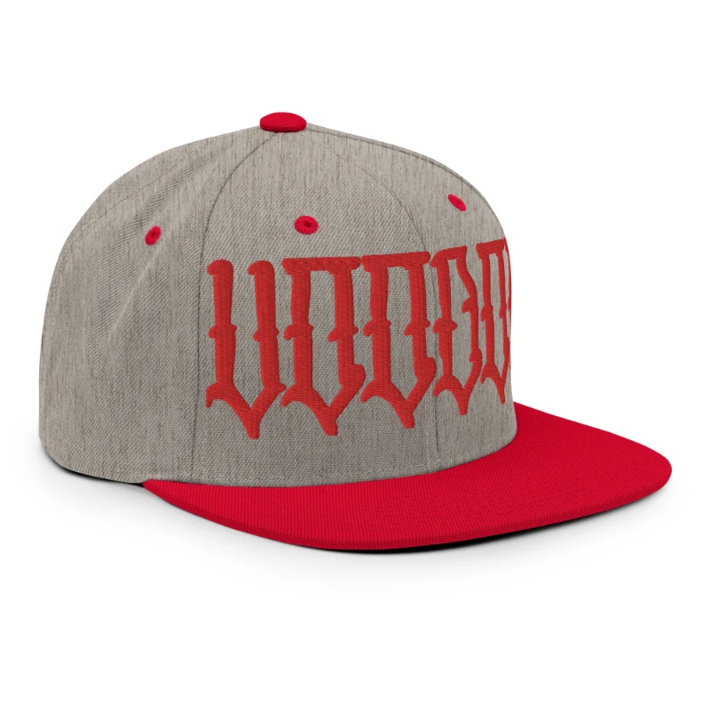 classic-snapback-heather-grey-red-right-front-6693650e4644d Voodoo Multicolour Classic Snapback Hats