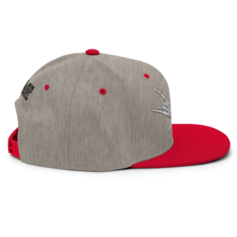 classic-snapback-heather-grey-red-right-side-668eb35d71b5f Metal X Skeleton Hands Multicolour Classic Snapback Hats