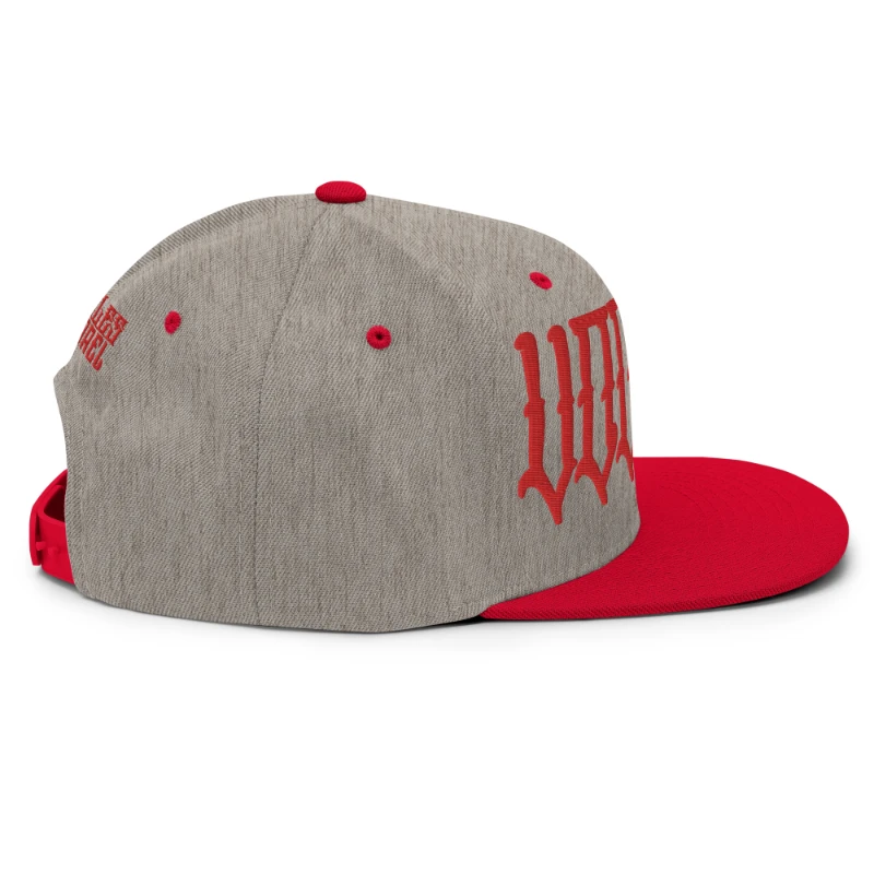 classic-snapback-heather-grey-red-right-side-6693650e46871 Voodoo Multicolour Classic Snapback Hats