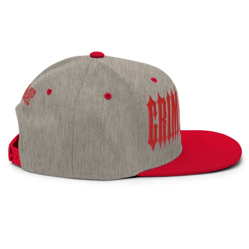 classic-snapback-heather-grey-red-right-side-669e98b7be725 - kopia Grim Reaper Multicolour Classic Snapback Hats