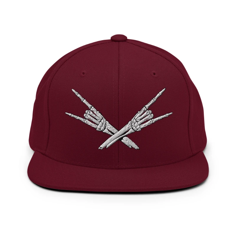 classic-snapback-maroon-front-668eb35ce1b7b Metal X Skeleton Hands Multicolour Classic Snapback Hats