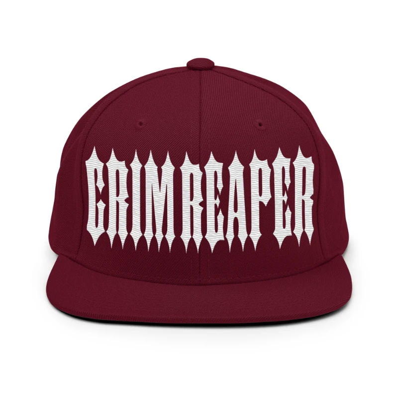 classic-snapback-maroon-front-669e8d44597e3 Grim Reaper Multicolour Classic Snapback Hats