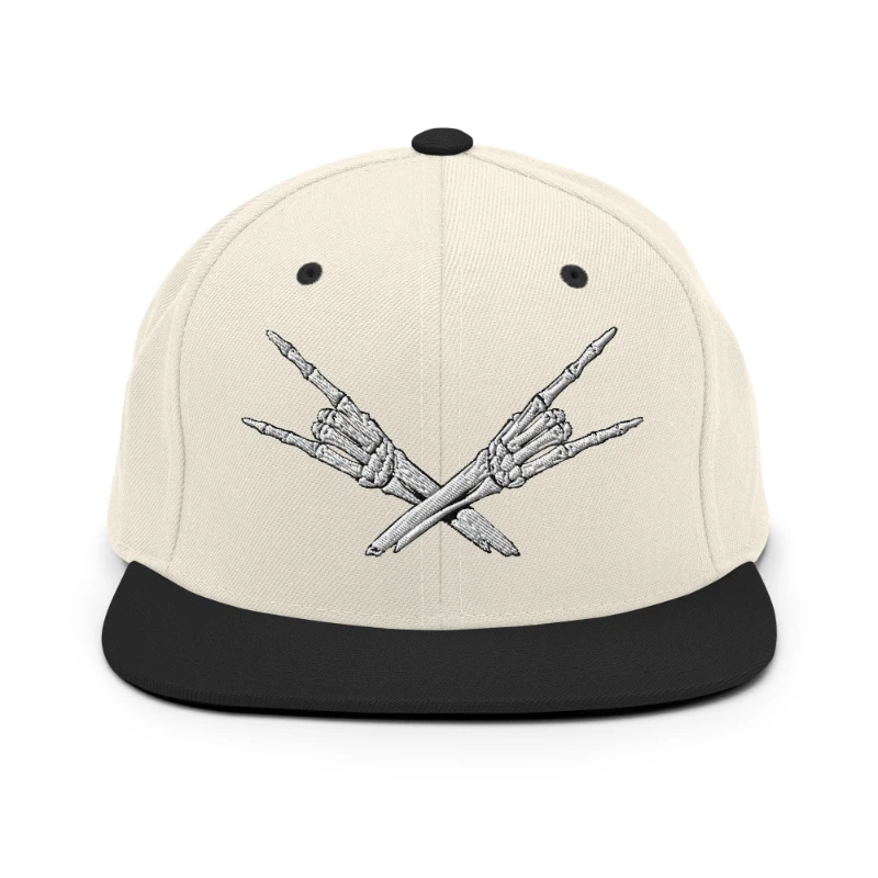 classic-snapback-natural-black-front-668eb35d8c452 Metal X Skeleton Hands Multicolour Classic Snapback Hats