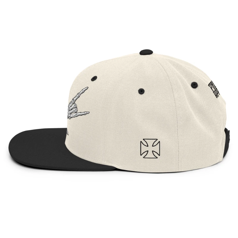 classic-snapback-natural-black-left-side-668eb35d9b04e Metal X Skeleton Hands Multicolour Classic Snapback Hats