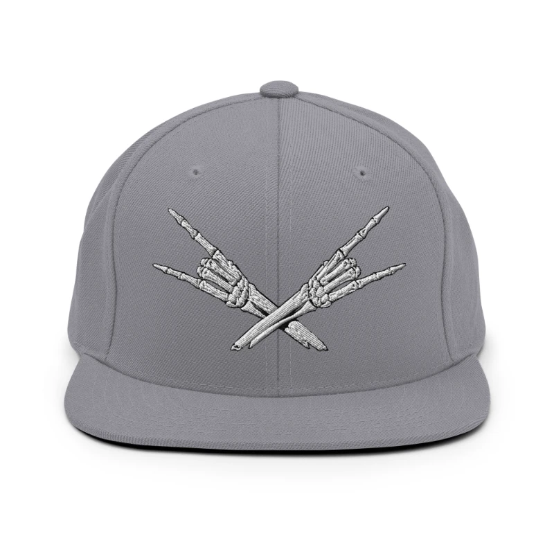 classic-snapback-silver-front-668eb35d37274 Metal X Skeleton Hands Multicolour Classic Snapback Hats