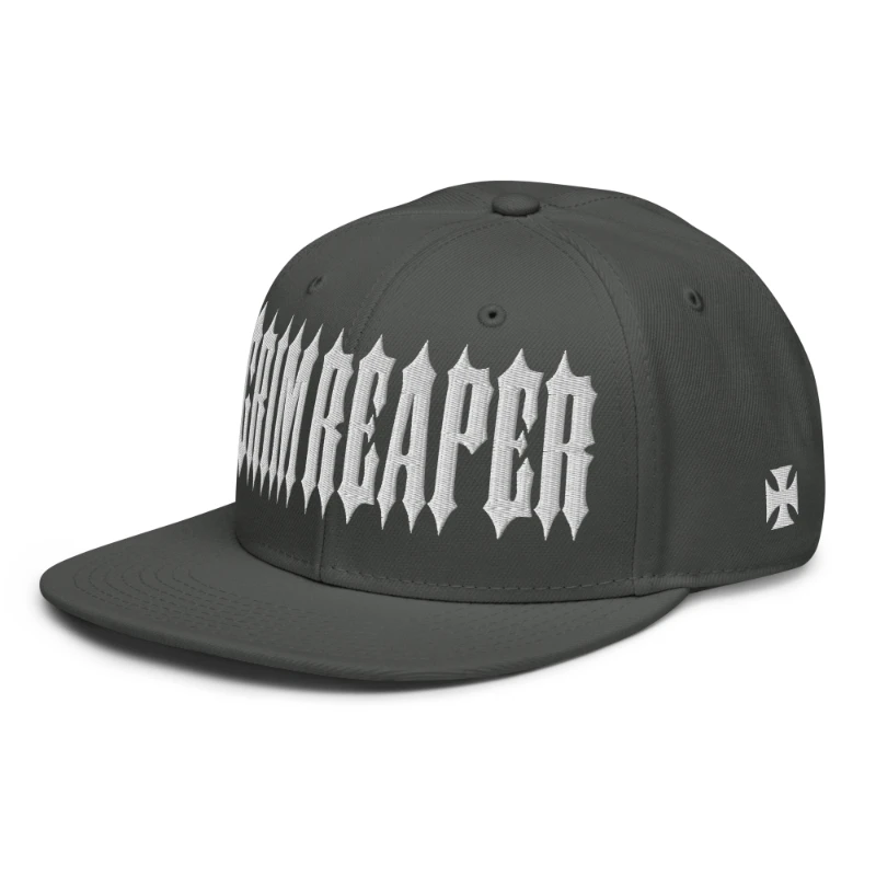 snapback-charcoal-gray-left-front-66a3a9a8a1b47 White Grim Reaper Multicolour Snapback Hats