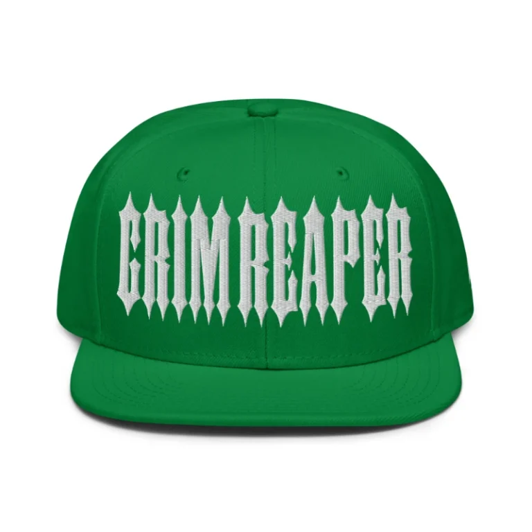 White Grim Reaper Multicolour Snapback Hats