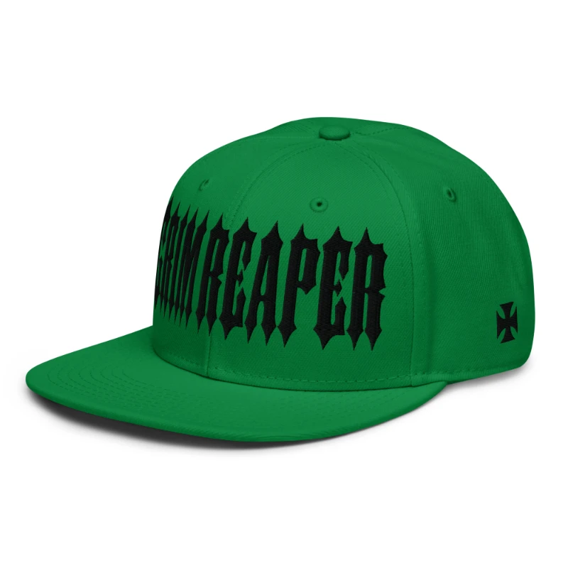 snapback-kelly-green-left-front-66a3ab4969e4e Black Grim Reaper Multicolour Snapback Hats