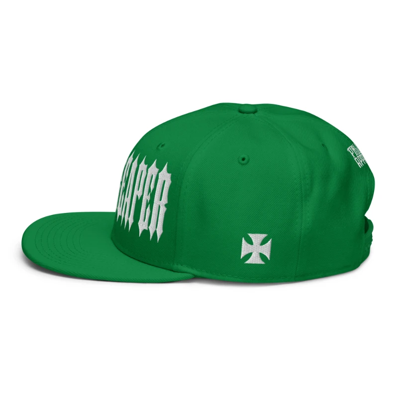 snapback-kelly-green-left-side-66a3a9a8a5062 White Grim Reaper Multicolour Snapback Hats