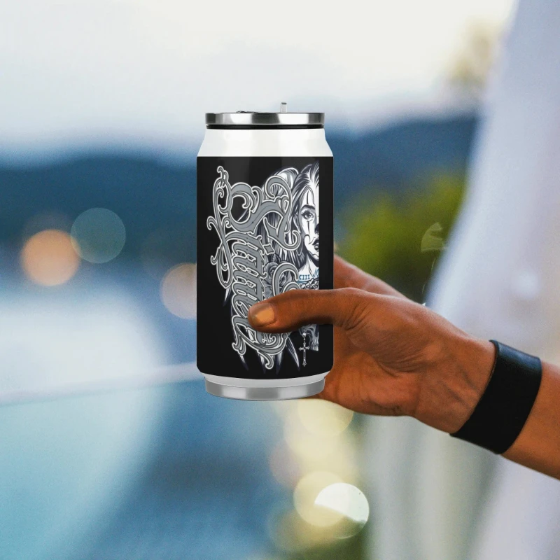 Sinner Angel 300ml Stainless Steel Can Shaped Soda Cup Travel Tumbler
