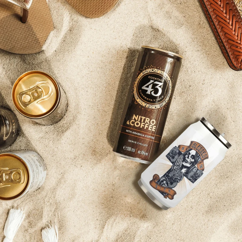 Blessed ar the Sick 300ml Stainless Steel Can Shaped Soda Cup Travel Tumbler