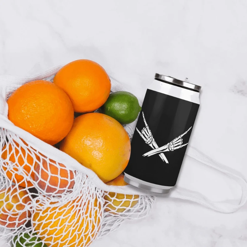 Metal X Skeleton Hands 300ml Stainless Steel Can Shaped Soda Cup Travel Tumbler