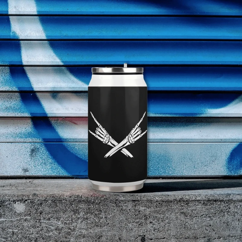 Metal X Skeleton Hands 300ml Stainless Steel Can Shaped Soda Cup Travel Tumbler