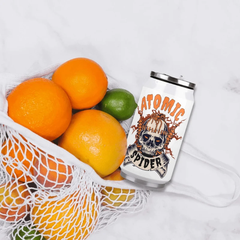 Atomic Spider 300ml Stainless Steel Can Shaped Soda Cup Travel Tumbler