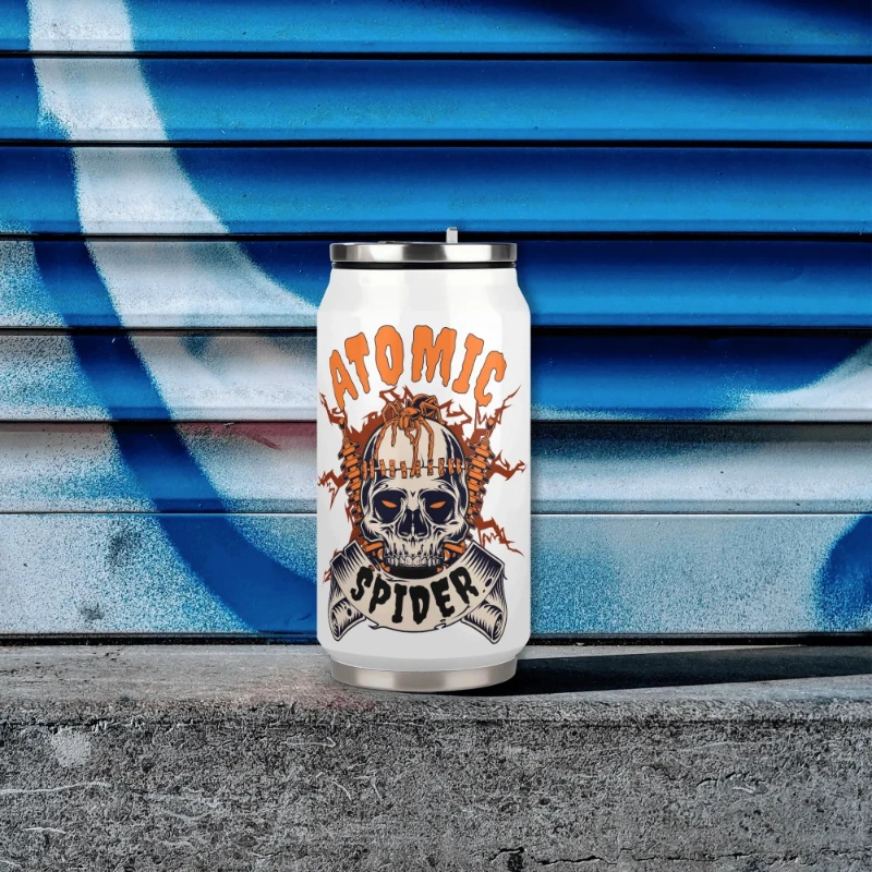 Atomic Spider 300ml Stainless Steel Can Shaped Soda Cup Travel Tumbler