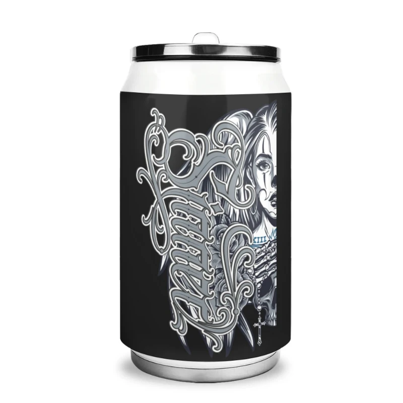 Sinner Angel 300ml Stainless Steel Can Shaped Soda Cup Travel Tumbler