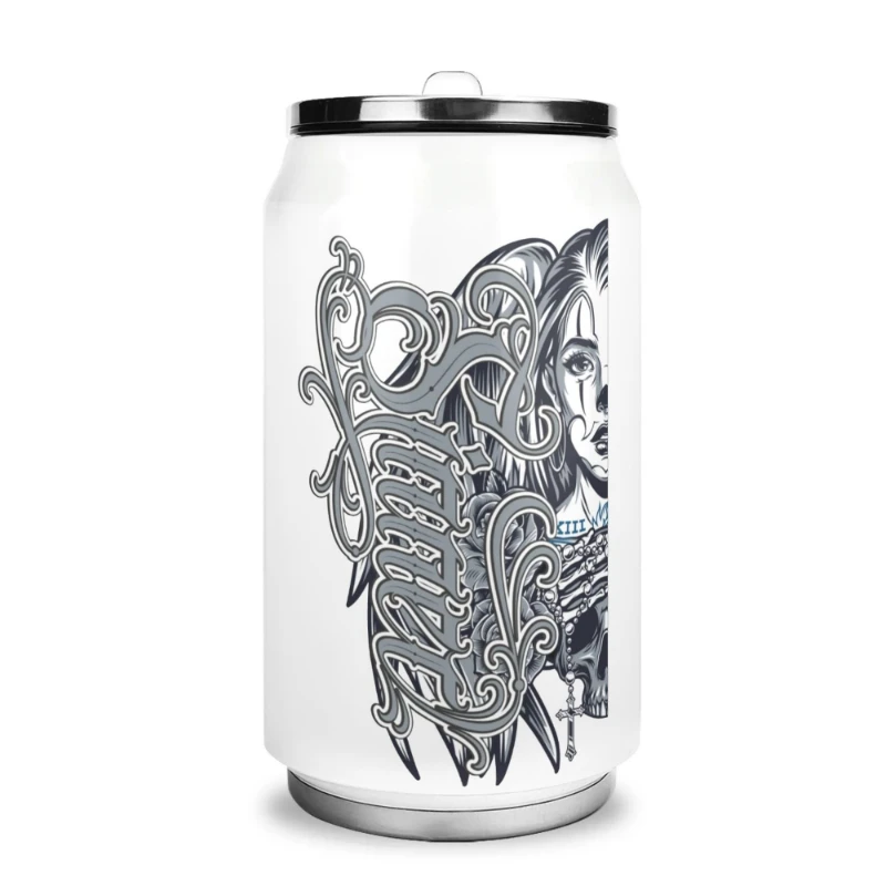 Sinner Angel 300ml Stainless Steel Can Shaped Soda Cup Travel Tumbler