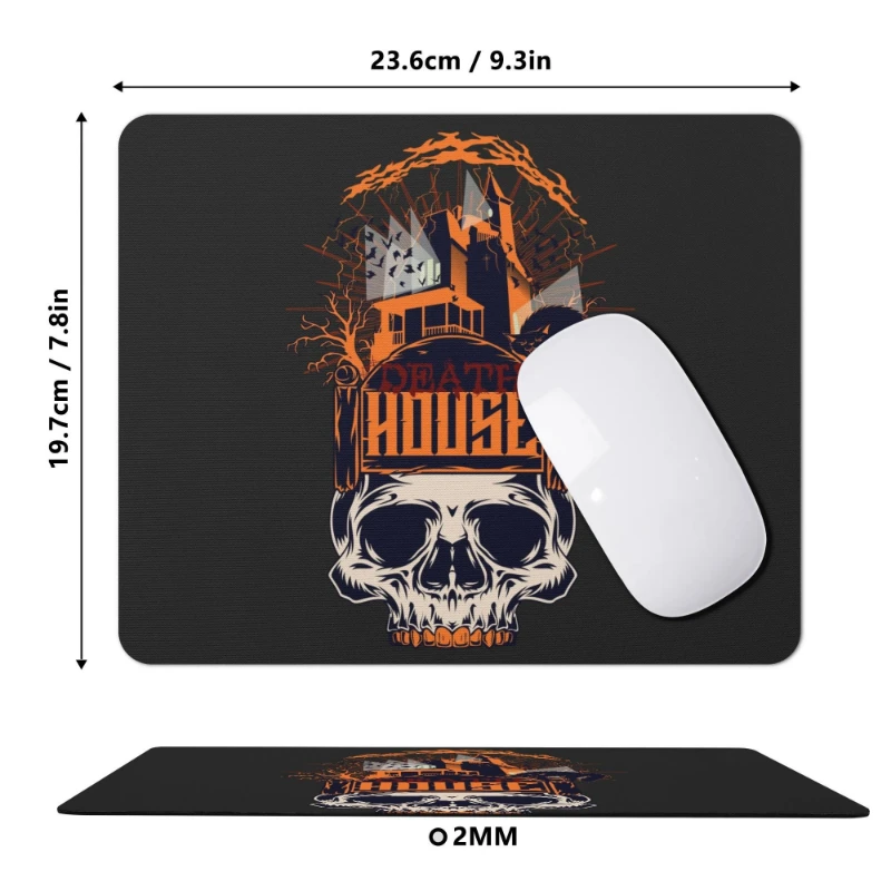 Death House Square Rubber Mouse Pad