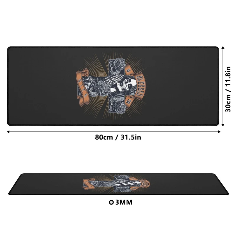 Blessed ar the Sick Big Rectangle Rubber Gaming Mousepad +
