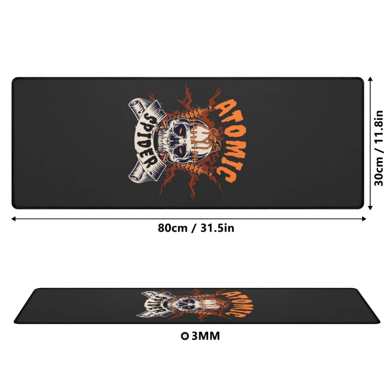 Atomic Spider Big Rectangle Rubber Gaming Mousepad +